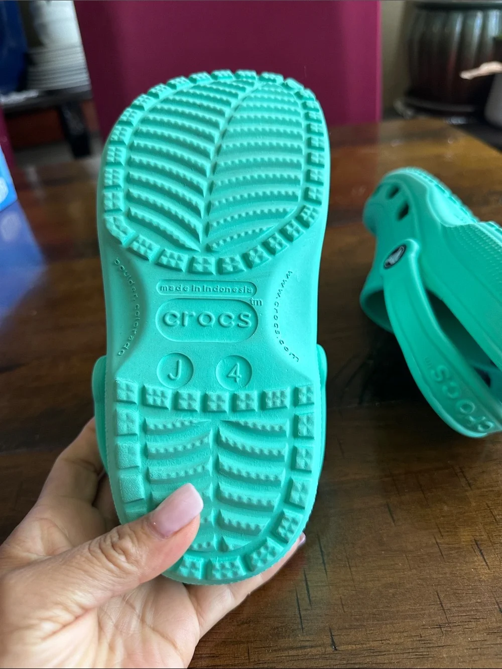 CROCS Kids Classic Clog in Aqua